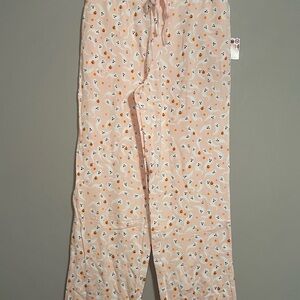 NOVOGRATZ Women’s Light Pink Ghost & Pumpkin Pajama Pants Medium BNWT